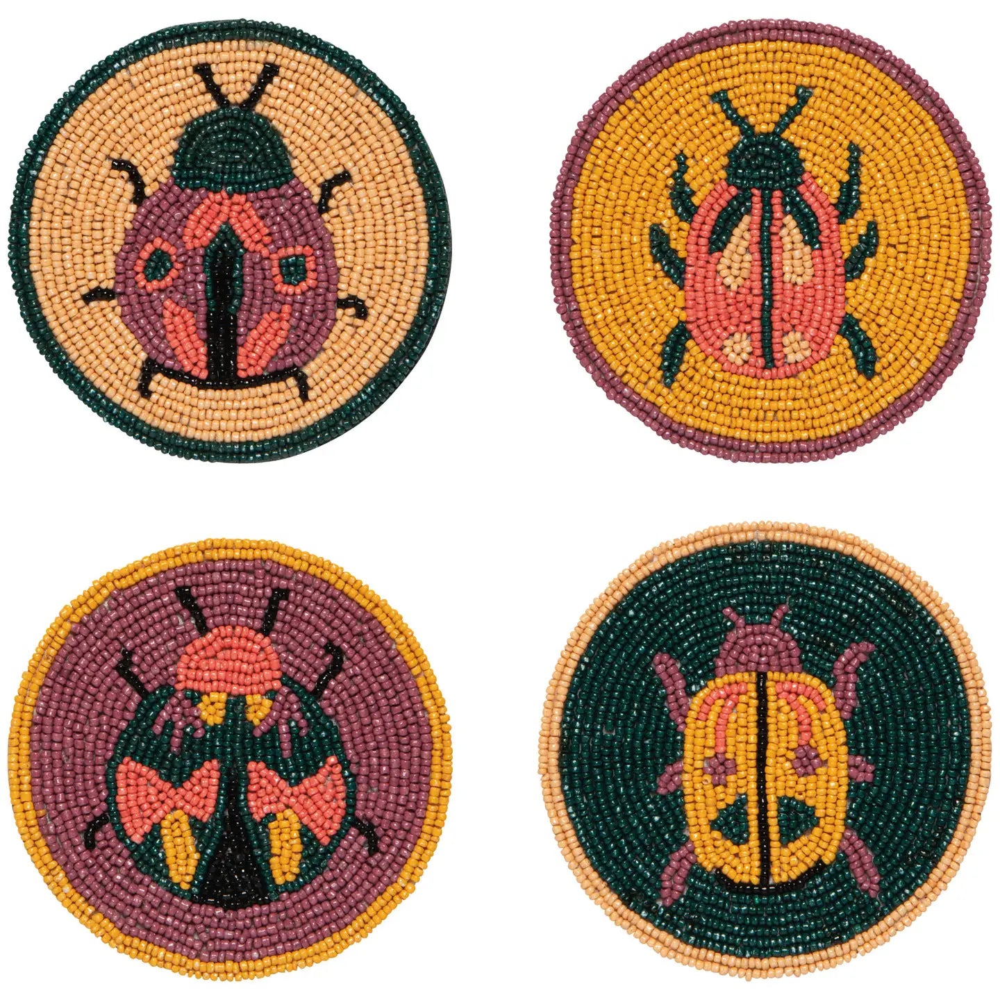 Amulet Beaded Coasters S/4