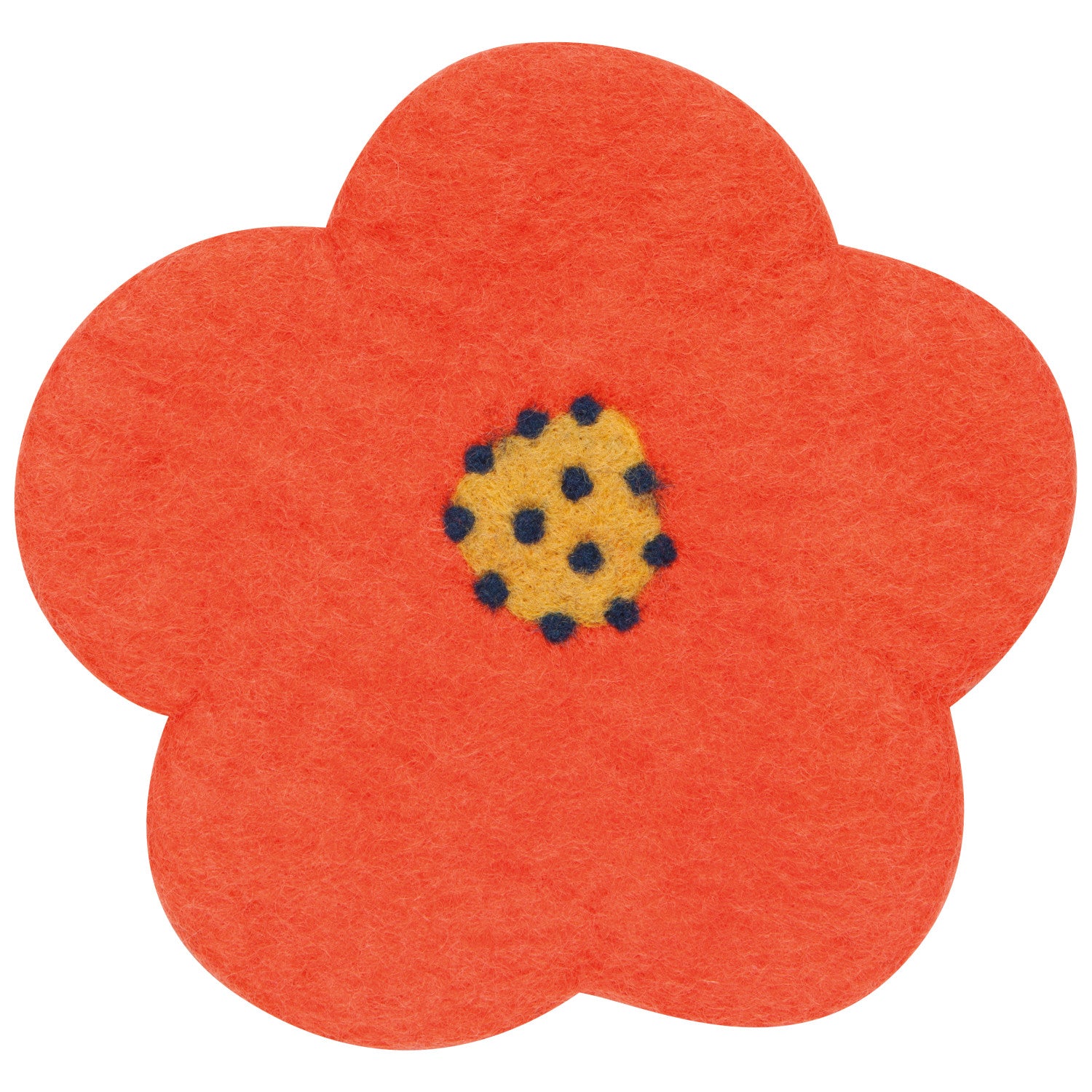 Poppy Wool Felt Trivet