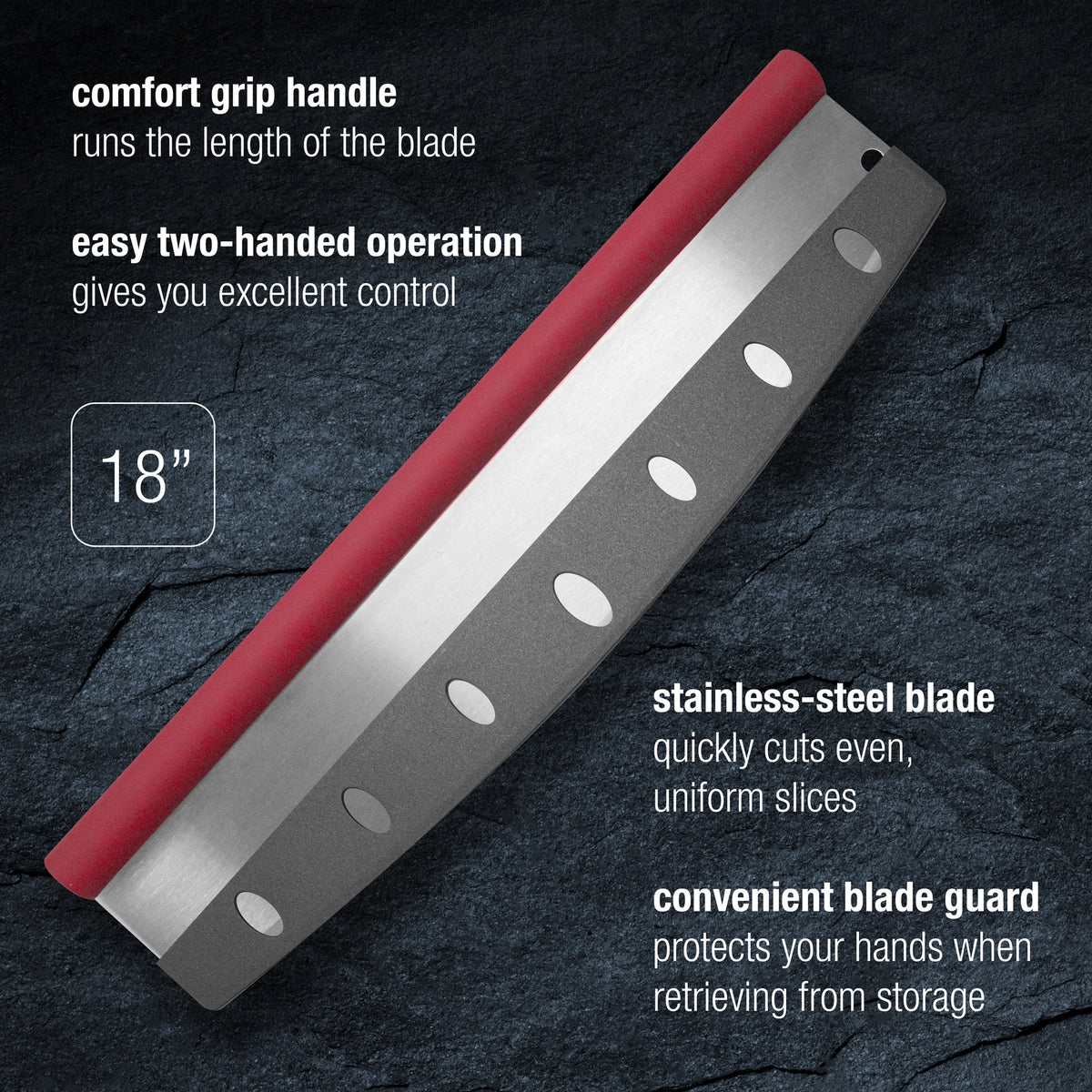 Pizza Rocker Cutter 18"