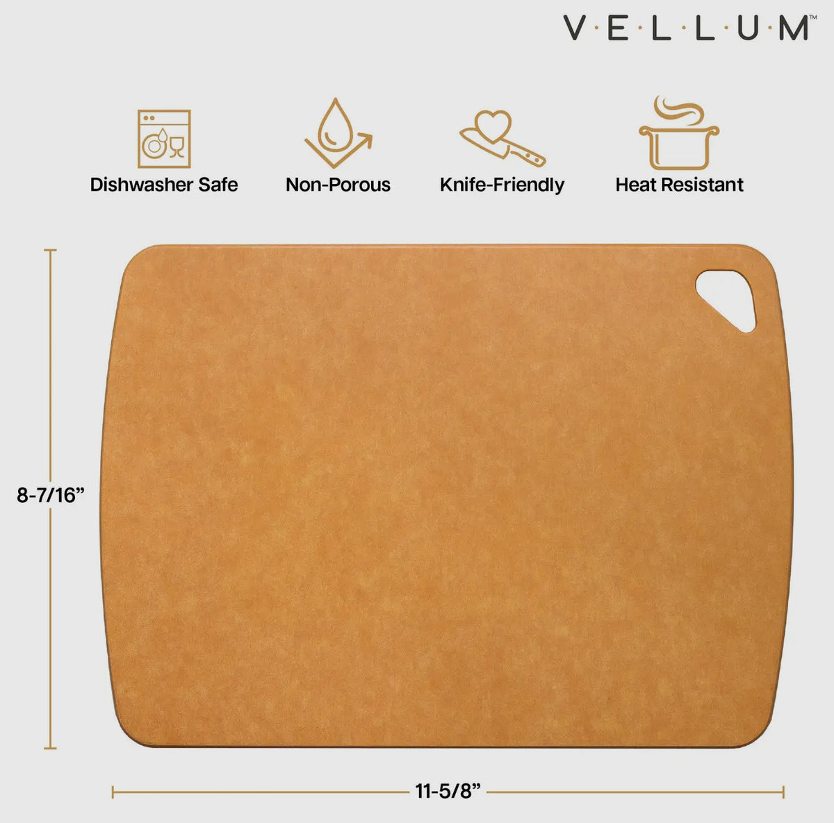 Vellum Cutting Board 11.5” x 8.5”