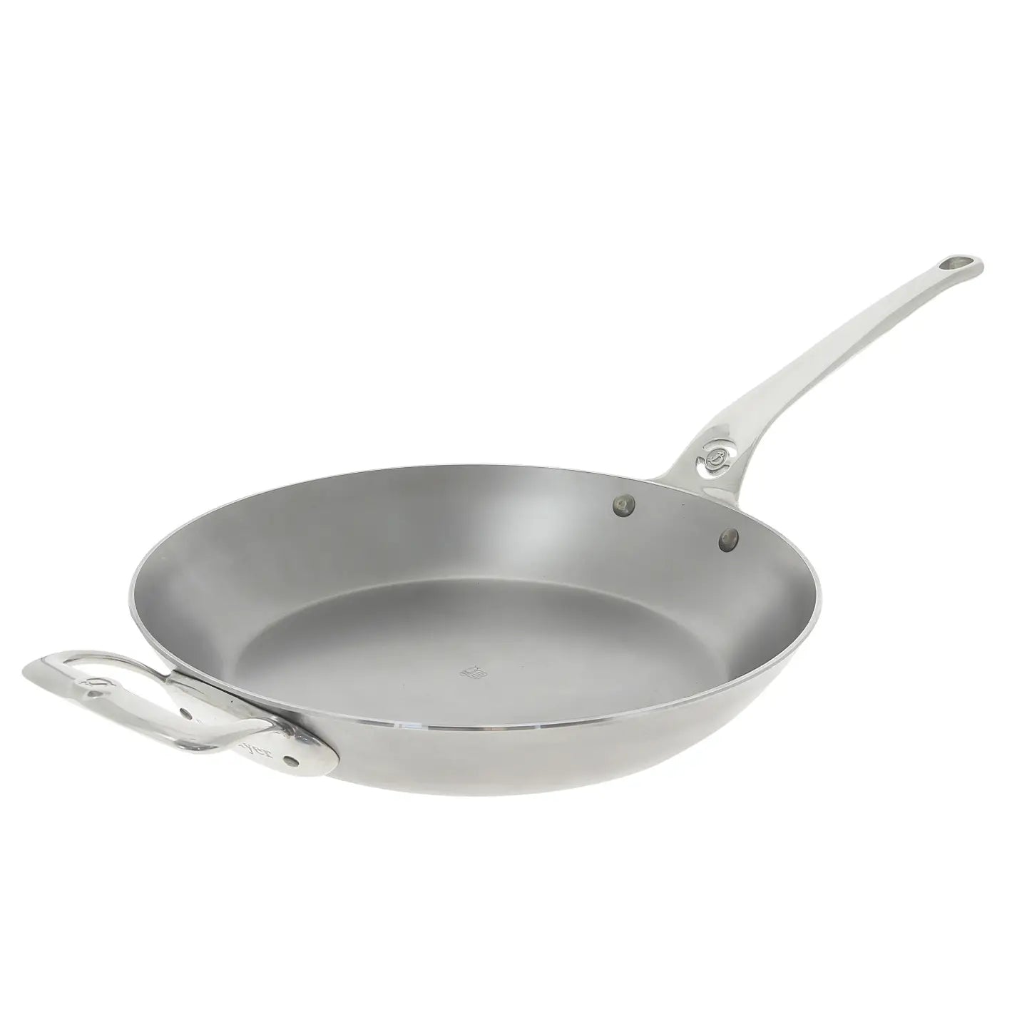 de Buyer 12.5" Frypan Mineral B Pro, Oven Safe Handle, Helper Handle