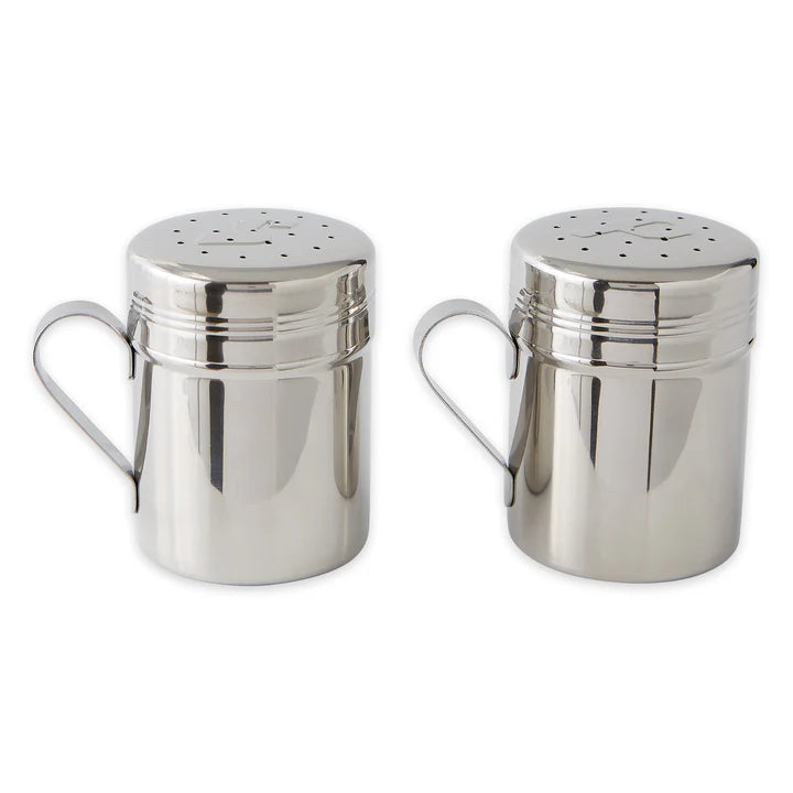 Stovetop Salt & Pepper Shaker Set, Stainless Steel, disc