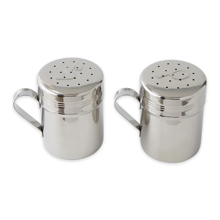 Stovetop Salt & Pepper Shaker Set, Stainless Steel, disc