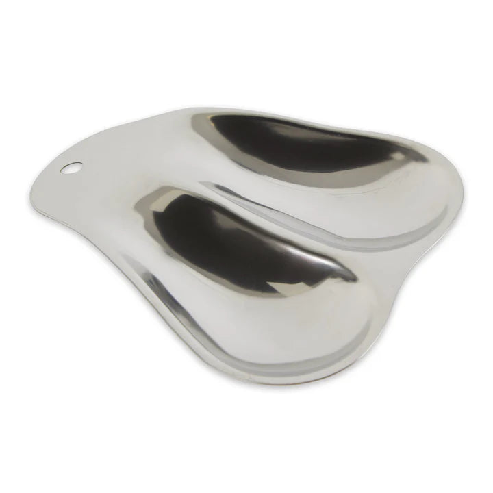 Double Spoon Rest, Stainless Steel disc