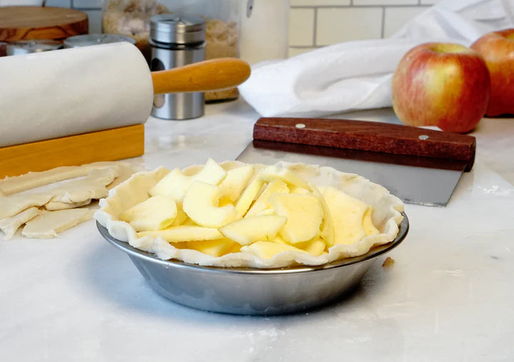 Mini 6" Pie Pan, Plate, Stainless Steel