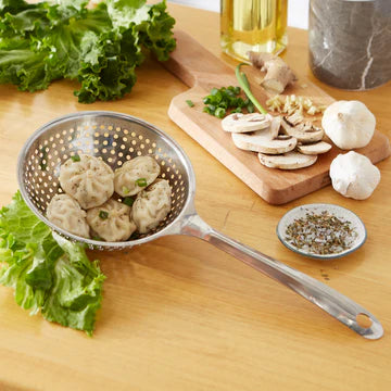 Pierced Pasta Scoop, Stainless Steel