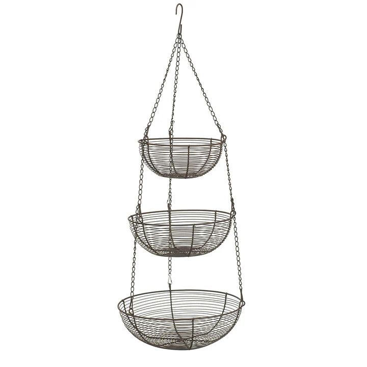 Wire Hanging Baskets Bronze