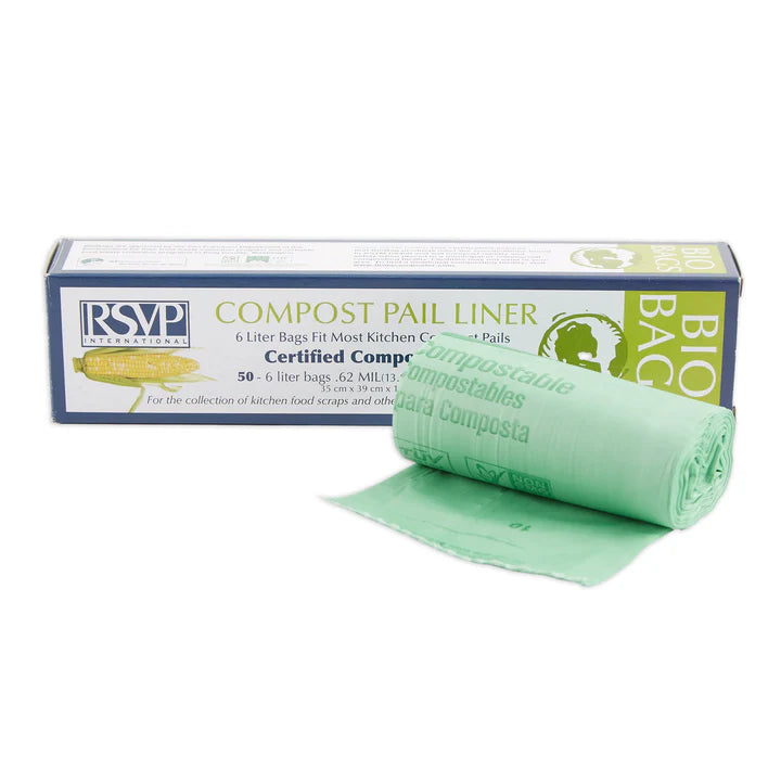 6 Liter Bio Bag Compost Liner, 50 Count
