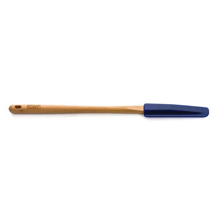 Blue Skinny Spatula, Wood Handle