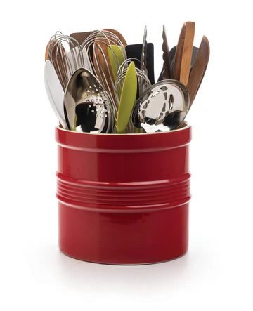Tool Crock Stoneware Oversized, Red