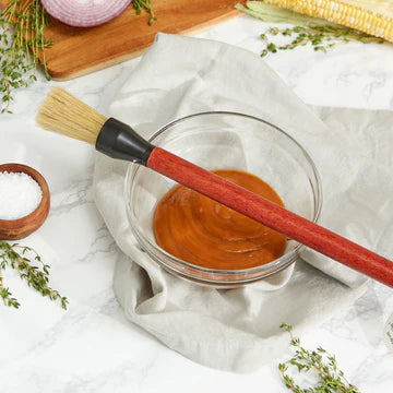 BBQ Round Basting Brush, Wood Long Handle