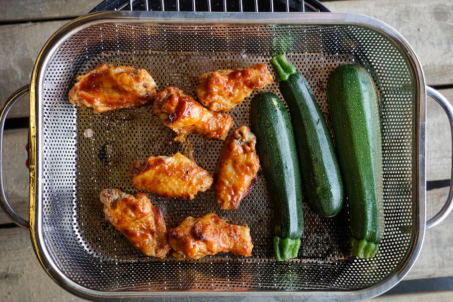 Pierced BBQ Roasting Pan