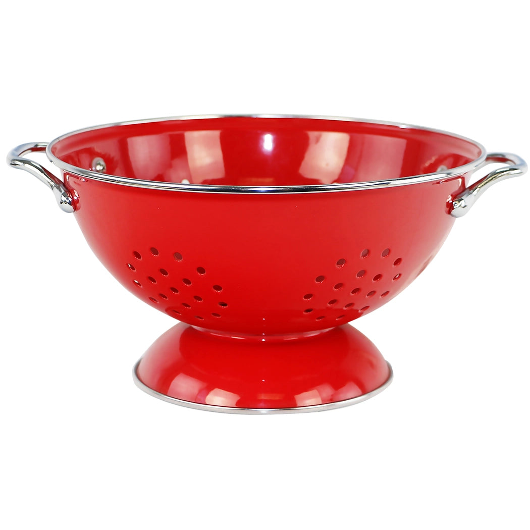 Red 3qt Colander
