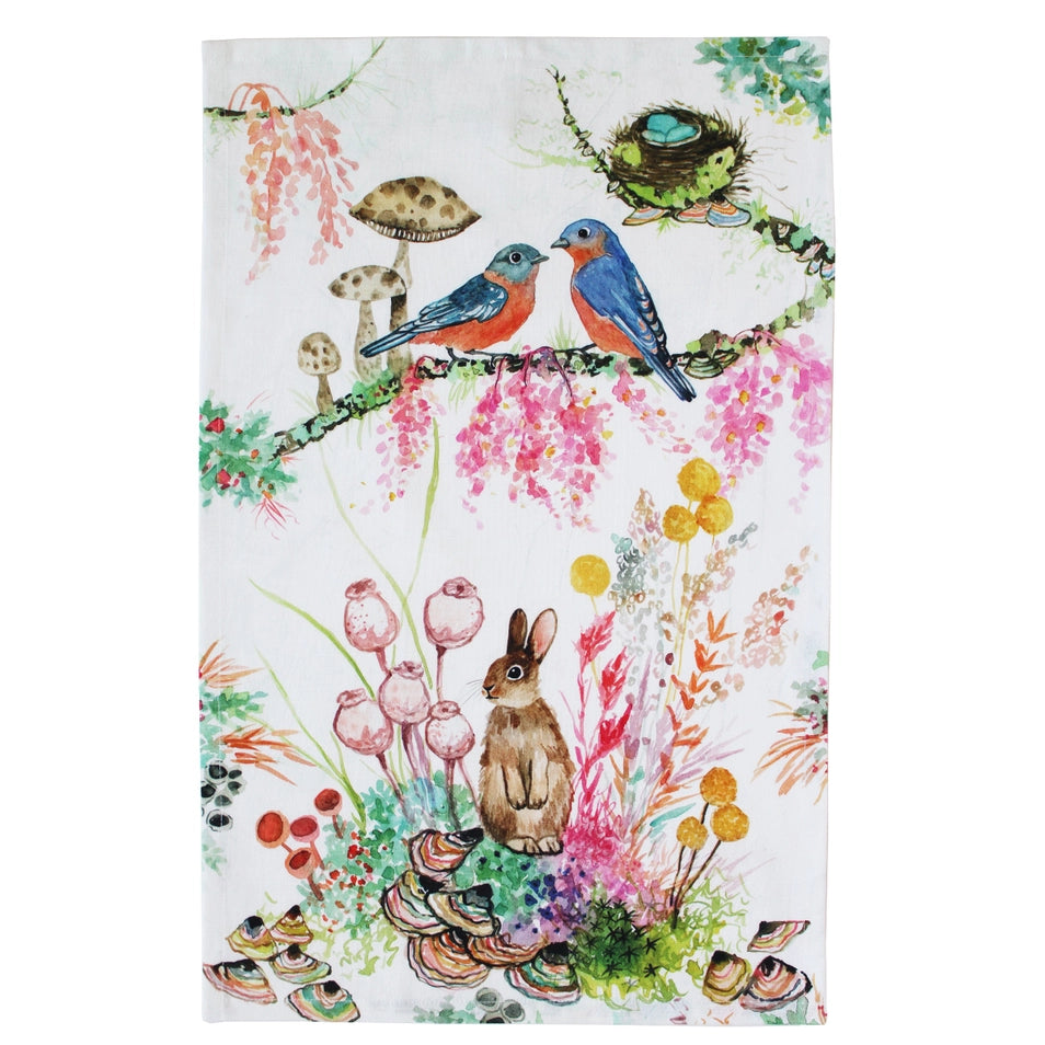 Signs of Spring Tea Towel