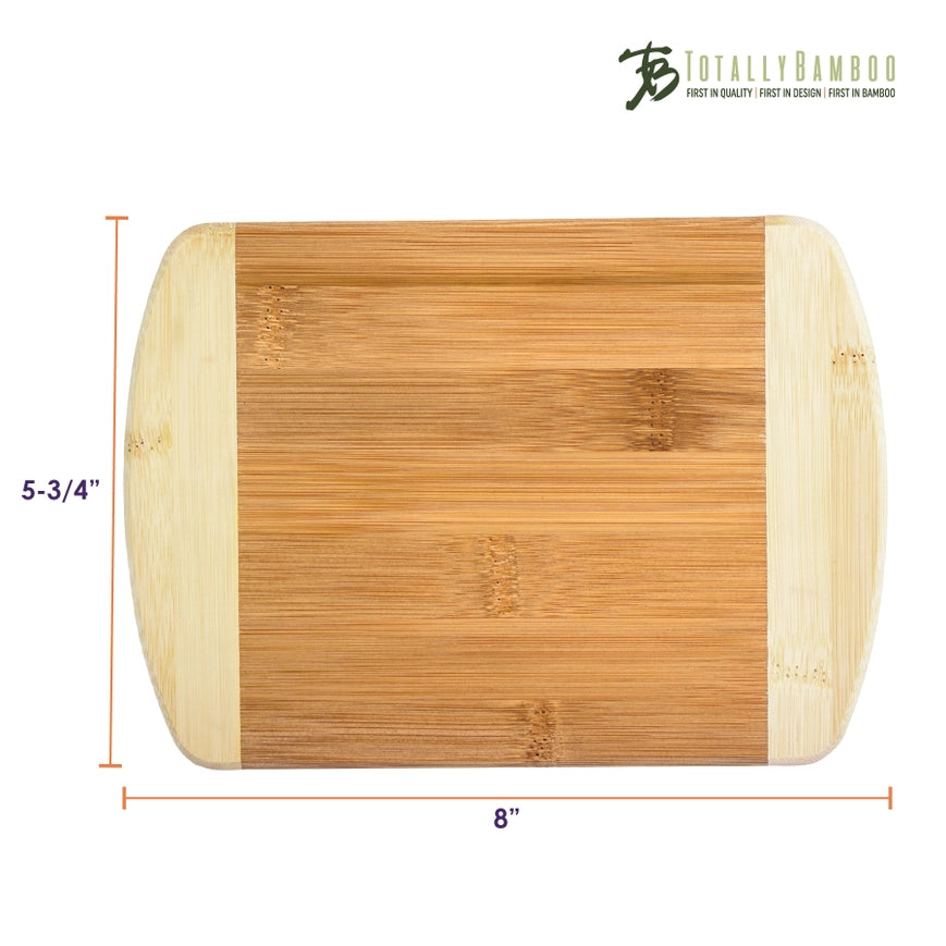 8" Bar Board Two Tone Bamboo