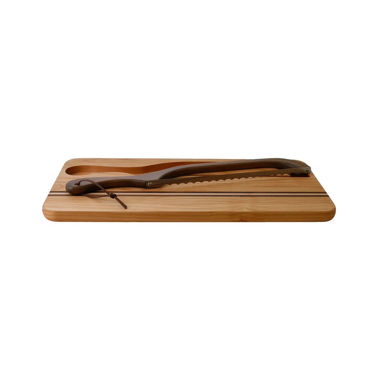 Deluxe Bread Knife Board with Walnut Bread Slicer Right Handed