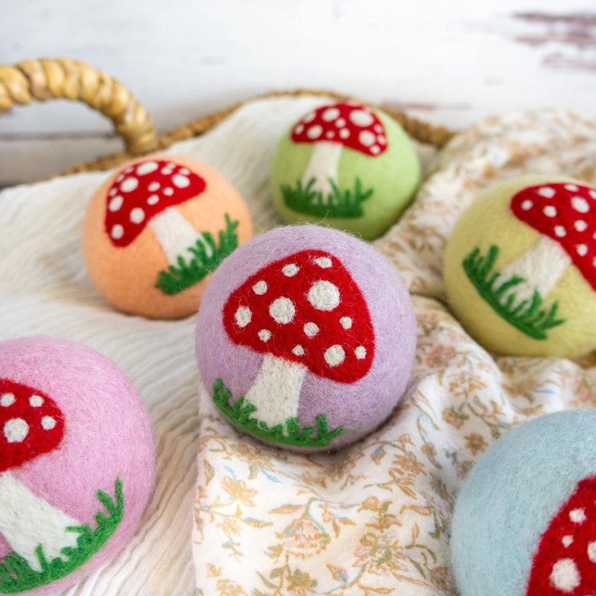 Dryer Ball Enchanted Mushrooms Assorted