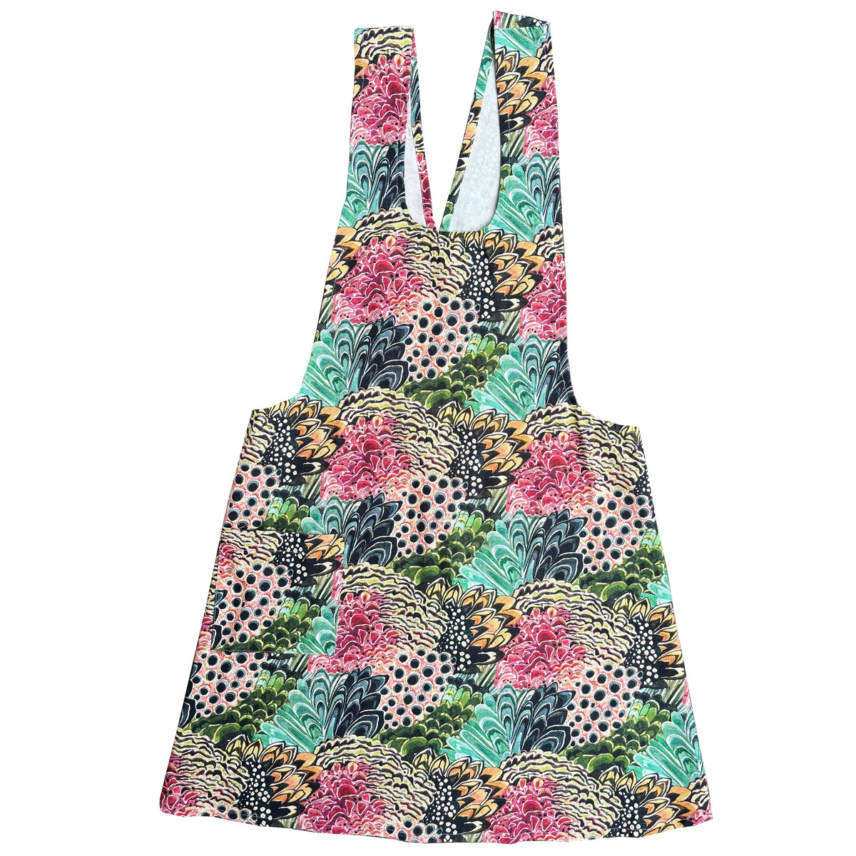 Feathered Pinafore Apron