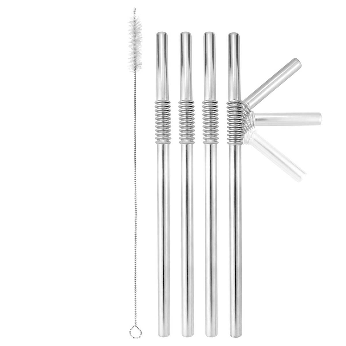 Turtleneck Straws, Silver