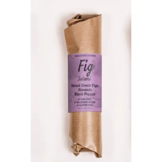 Vegan Fig Salami, Almond Black Pepper