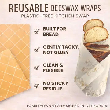 Bees S/2 XL Beeswax Bread Wrap
