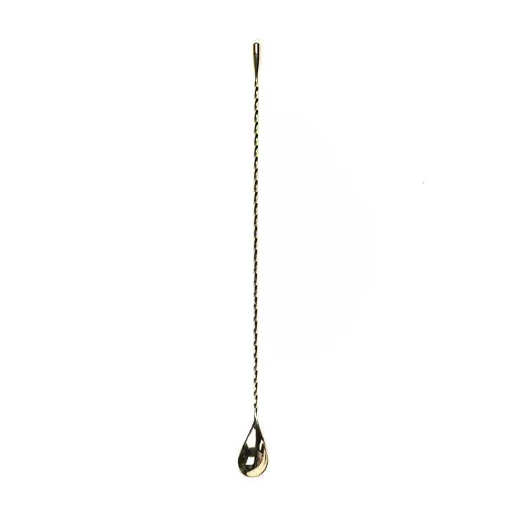 Extra Long Cocktail Spoon, 16" Gold