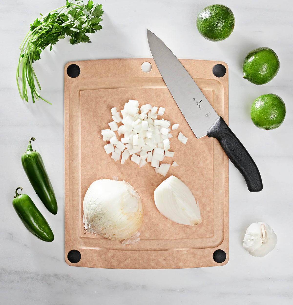 All-In-One, 14.5x11.25 Cutting Board, Natural