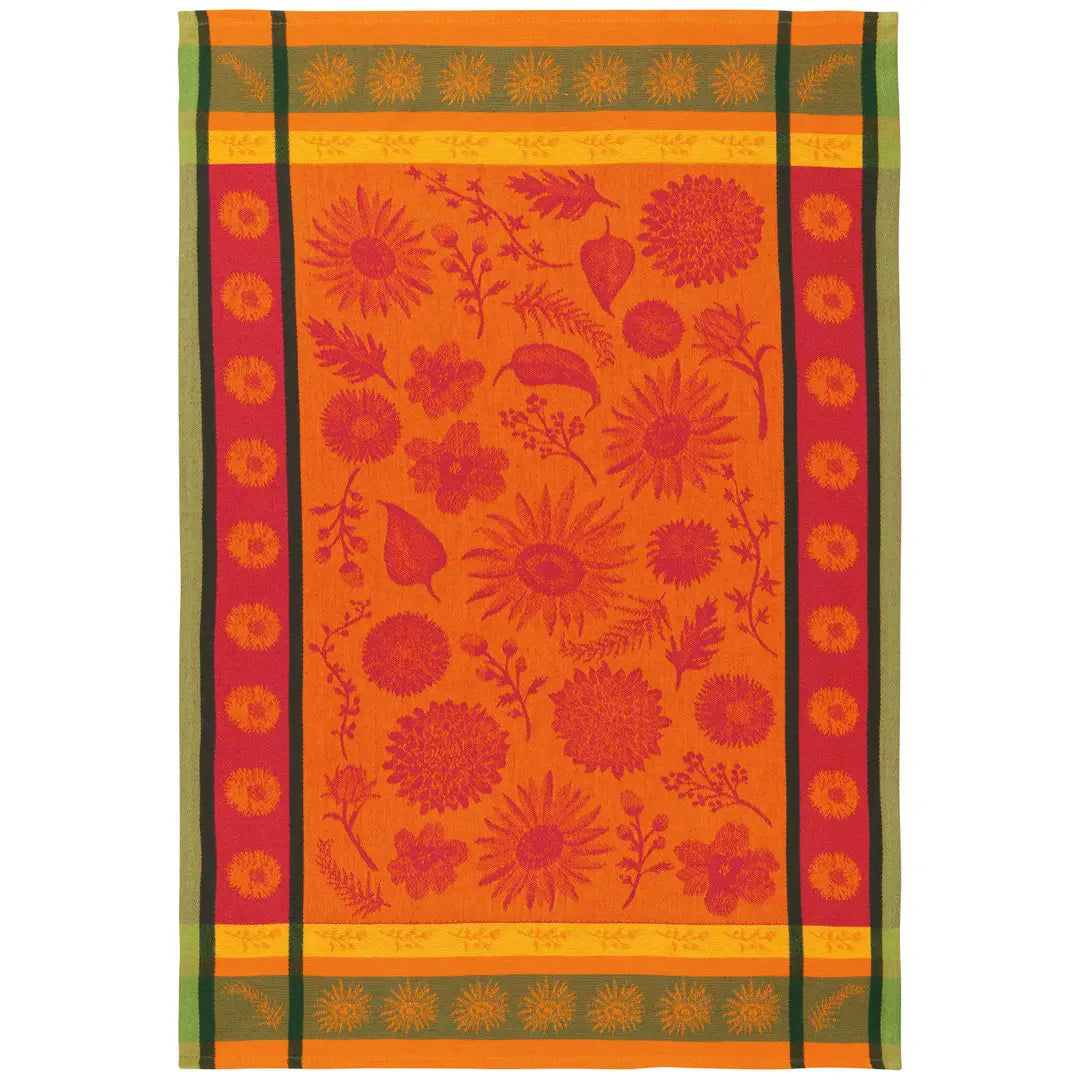 Dish Towel Jacquard Sunflower Splendor
