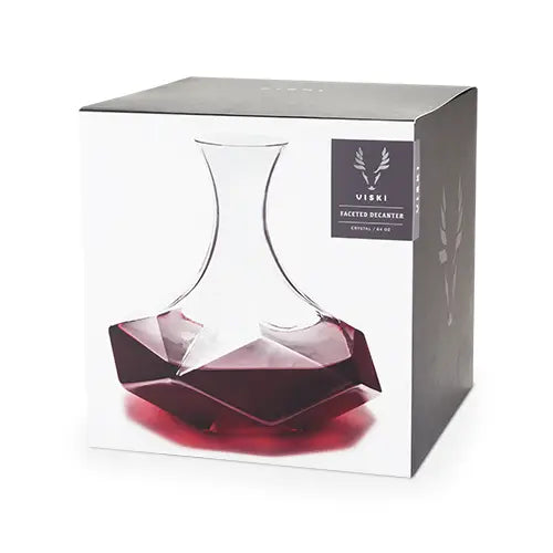 Faceted Crystal Wine Decanter