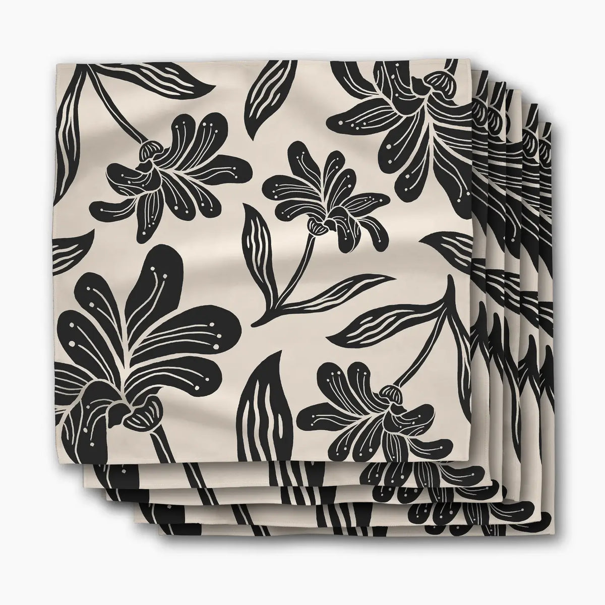Giant Lush Floral Dinner Napkin, S/6