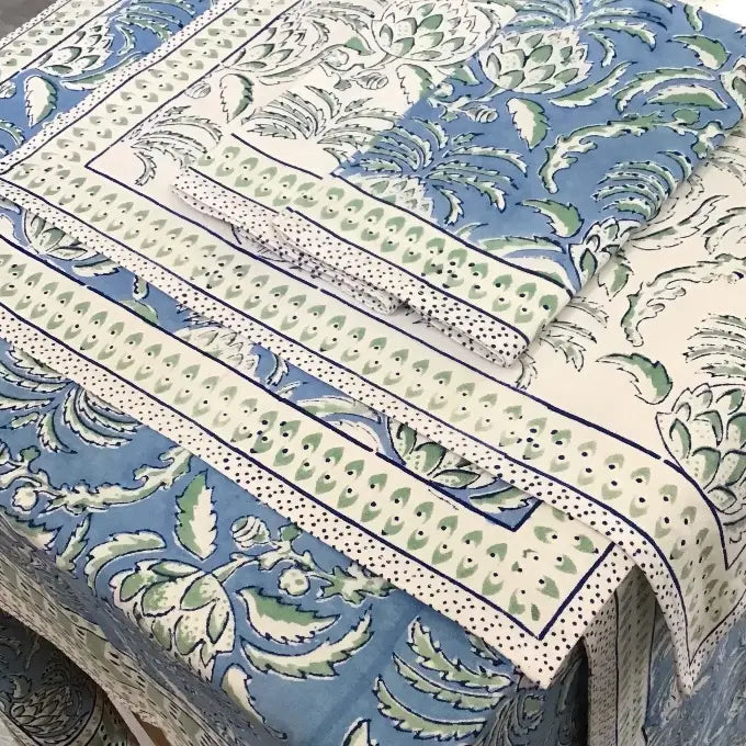 60x120 Thistle Blue Tablecloth