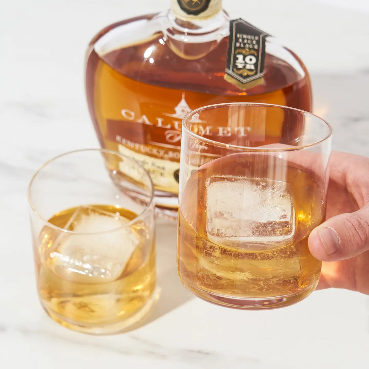 S/2 Crystal Whiskey Tumblers