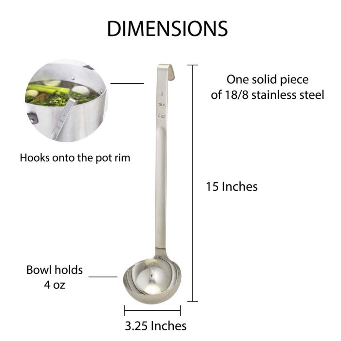 Ladle 4oz S/S