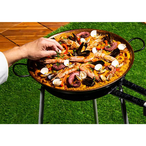 28" Paella Pan Enamel Steel Nonstick