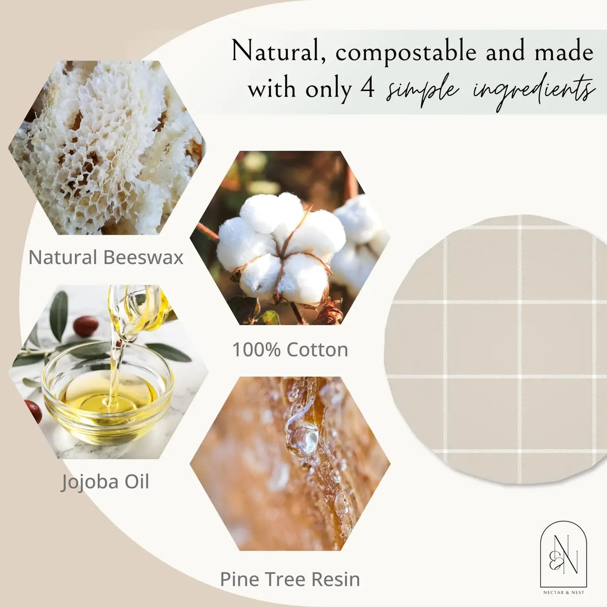 S/2 Reusable Beeswax Bowl Covers For Bread Proofing, Sourdough