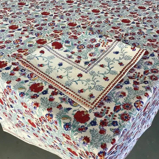 Tablecloth 85" Round Summertime Bright