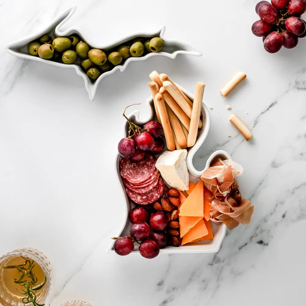 Michigan Upper & Lower Baking Dish Pair, Porcelain