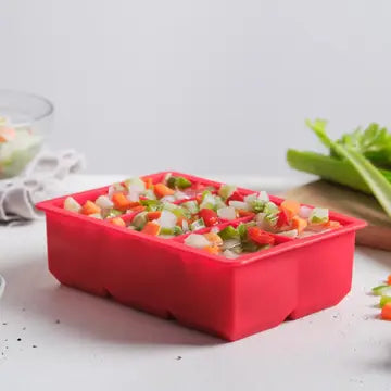 Red Jumbo Silicone Ice Tray