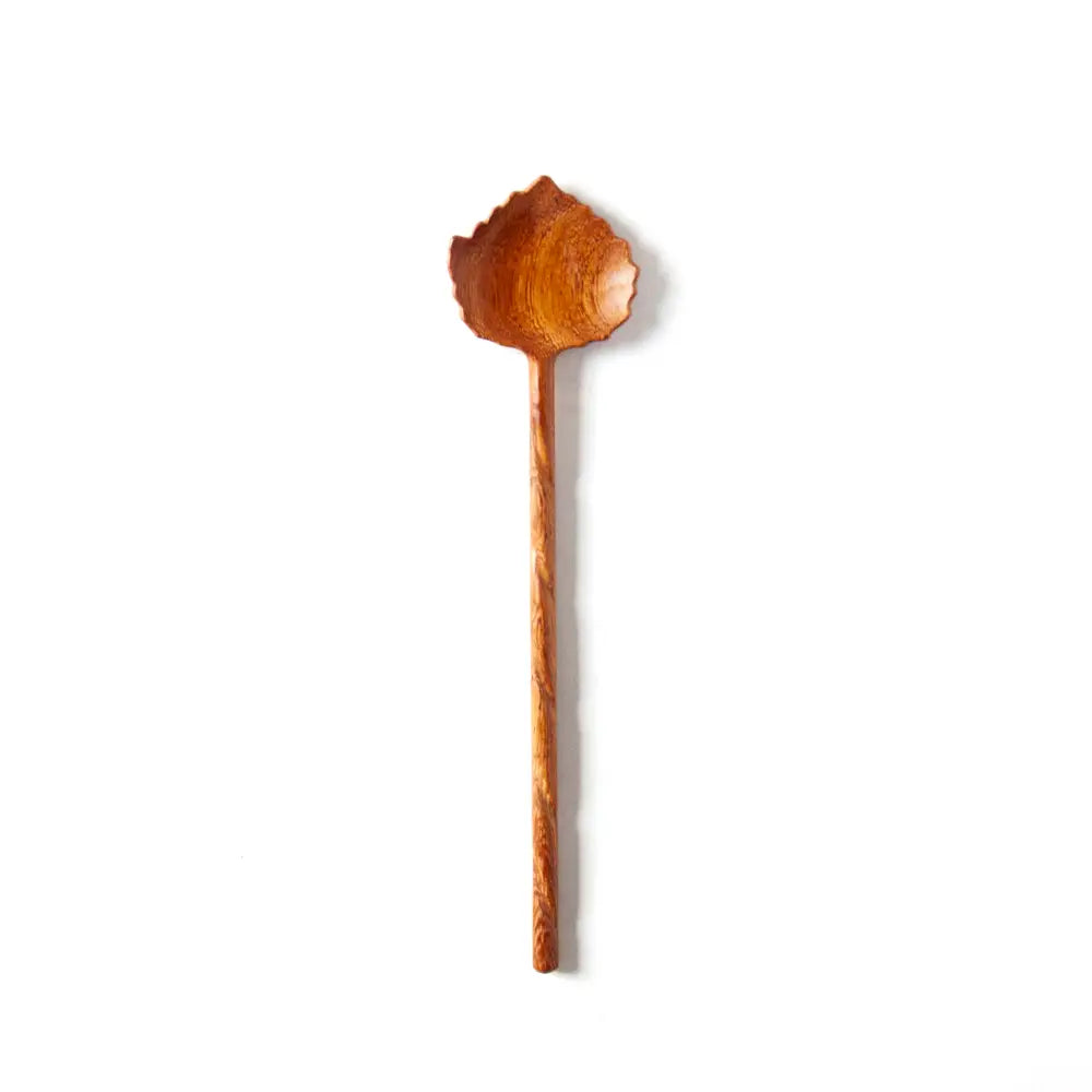 Aspen Leaf Medium Hand-Carved Wooden Spoon