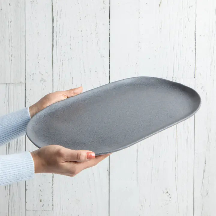 Graphite Fresco Melamine Platter