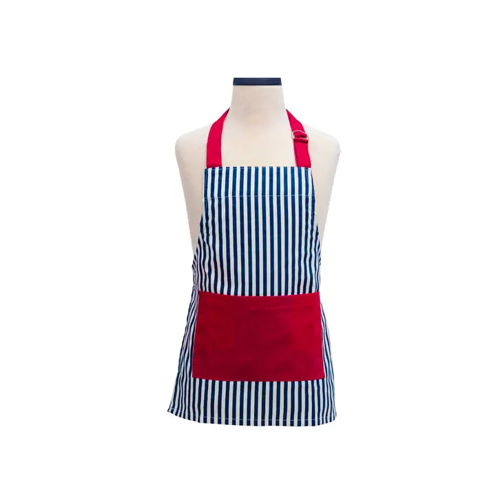 Striped 3 pc Kids Apron, Mitt & Hat Set