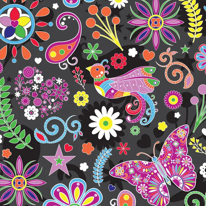 Pop Floral Ruffle Apron