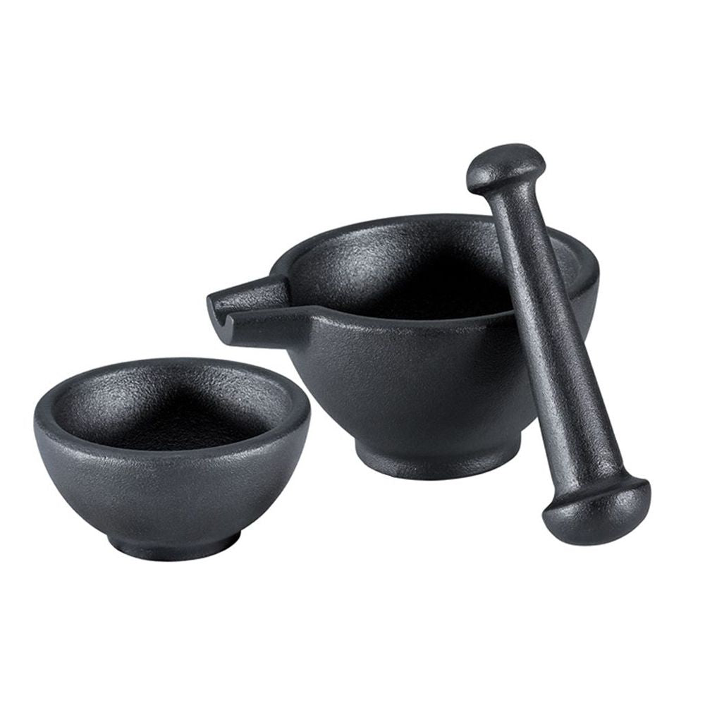 Zassenhaus 3pc Cast Iron Mortar & Pestle