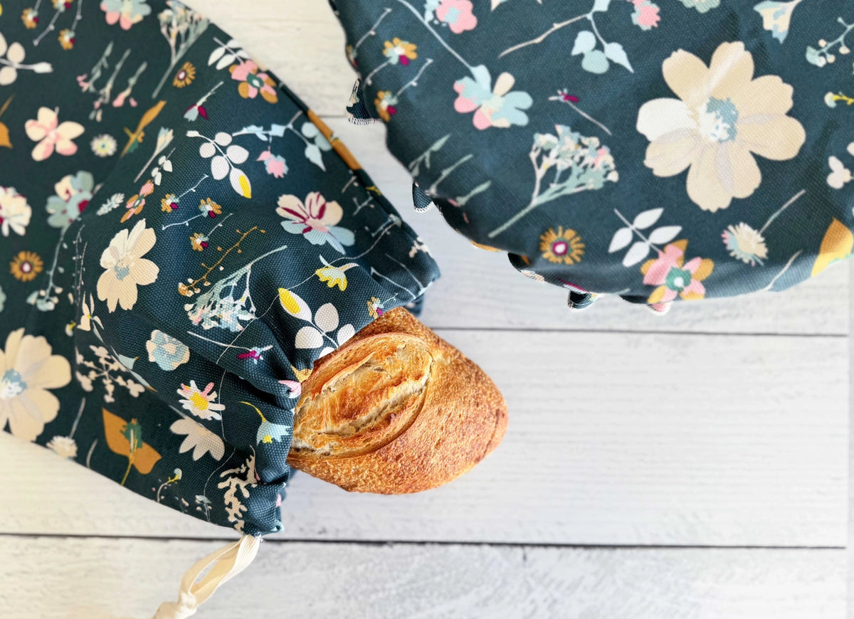 Midnight Garden Bread Makers Bread Bag and Cover