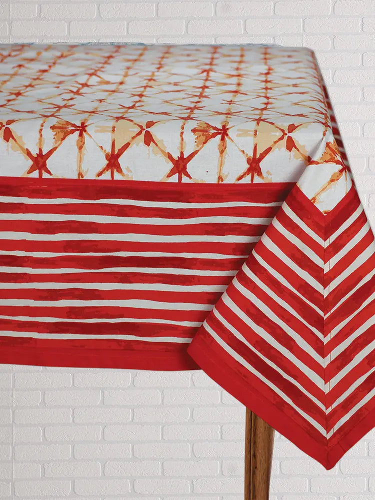 60x90 Tcloth Shibori Coral