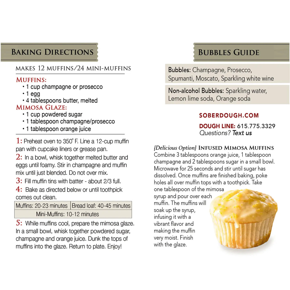 Mimosa Muffin Mix