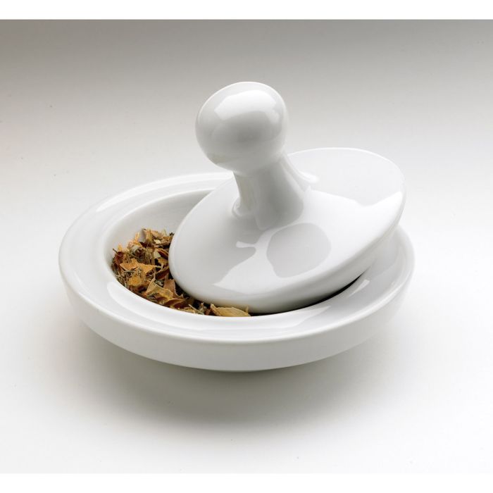 Mortar & Pestle Flying Saucer Porcelain