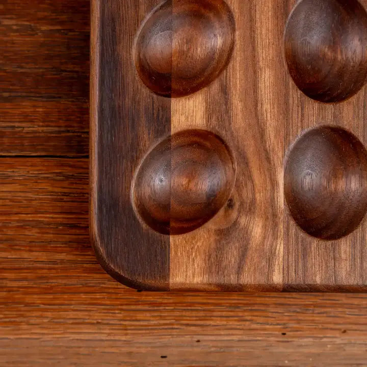 Walnut 18ct Deviled Egg Tray