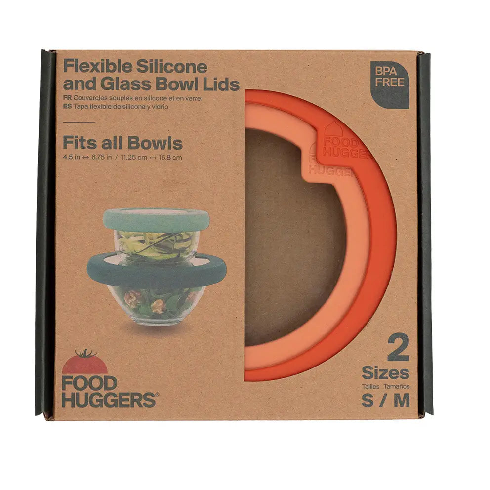 Food Huggers S/2 Lids S/M Terracotta