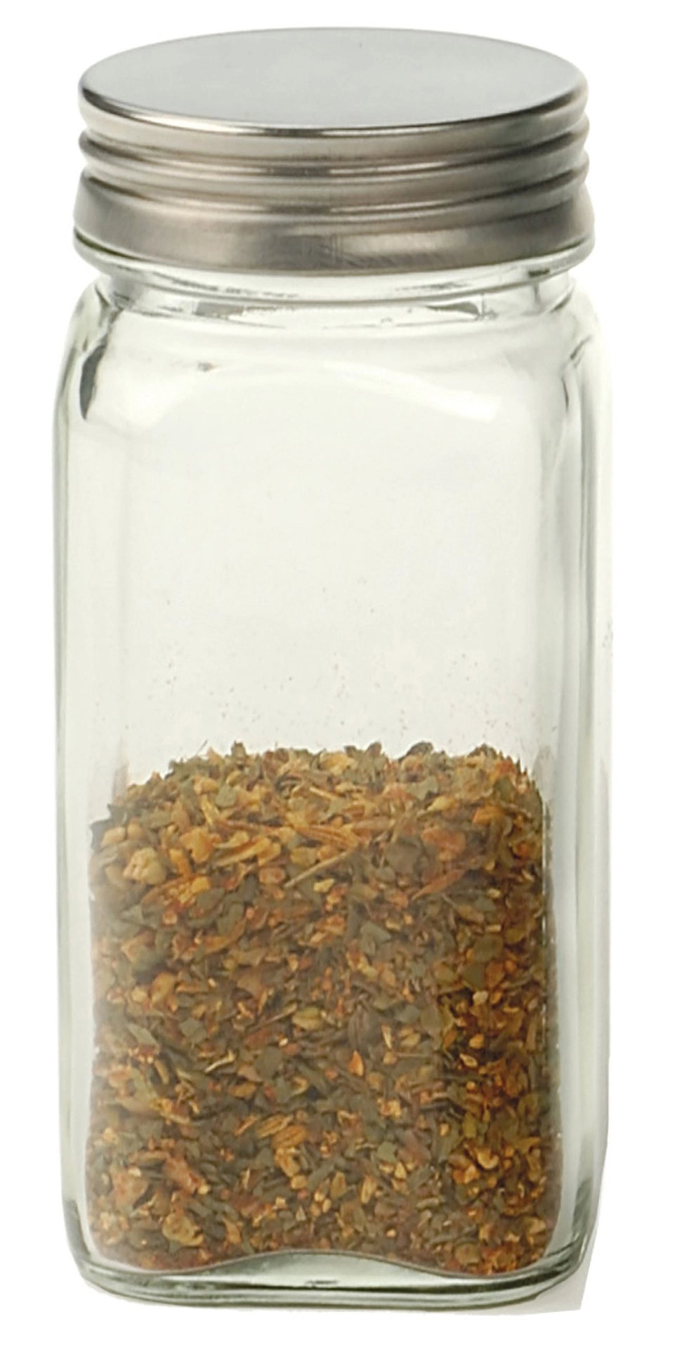Clear 4oz Glass Bottle Square